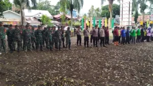 Karya Bakti Kodim 0711 Manunggal Masyarakat Wilayah Pemalang Selatan Bersihkan Moga