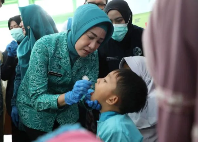 Putaran Kedua Sub PIN Polio Digelar, Seremonial Kick Off Imunisasi Polio Dilakukan di Pemalang