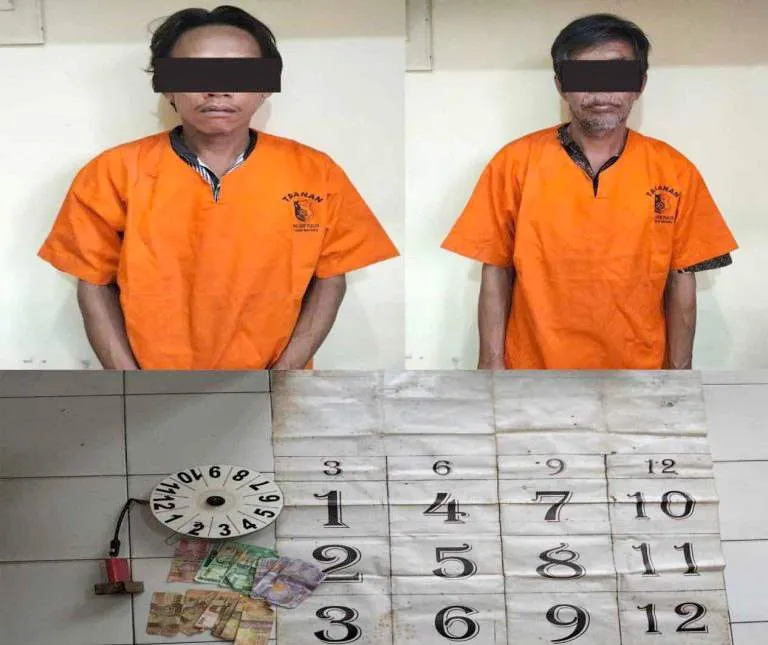 Polisi Amankan 2 Pria yang Melakukan Tindak Pidana Perjudian