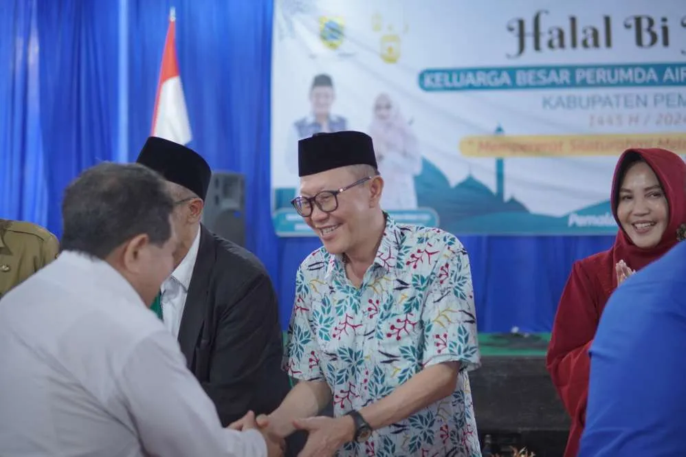 Pererat Tali Persaudaraan Karyawan dan Jajaran Pemkab, Perumda Air Minum Tirta Mulia Pemalang Gelar Halal Bi Halal