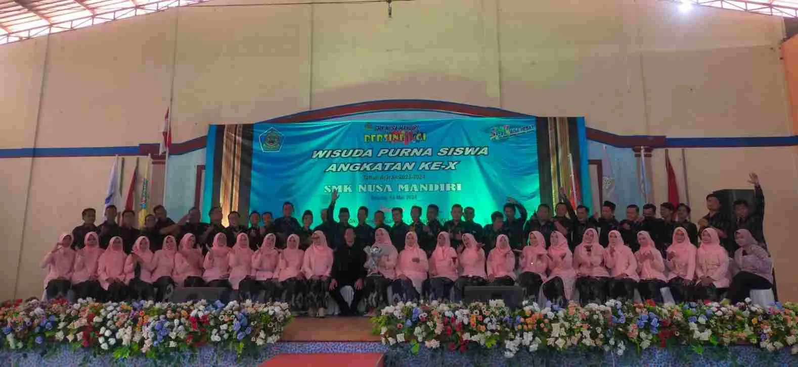 Gelar Wisuda Purna Siswa Angkatak ke-X, Ini Pesan Kepala SMK Nusa Mandiri Kepada Siswa yang Lulus