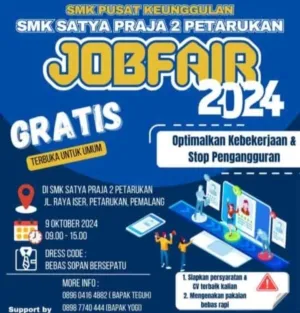 Mudahkan Masyarakat Mendapat Pekerjaan, SMK Satya Praja 2 Petarukan akan Gelar Job Fair,