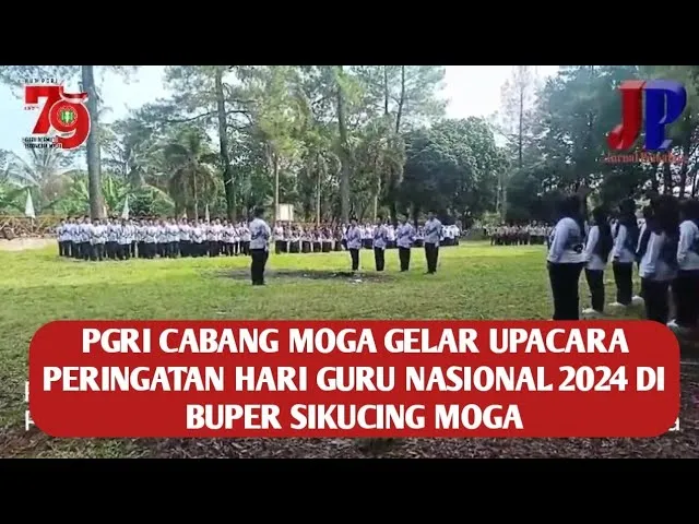 PGRI Cabang Moga Gelar Upacara Peringatan Hari Guru Nasional 2024 di Buper Sikucing Moga