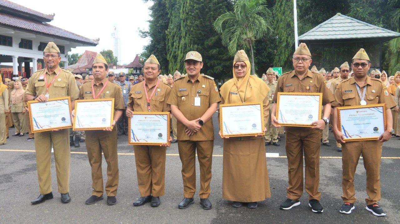 Enam Unit Kerja Pemkab Pemalang Raih Penghargaan Ombudsman RI
