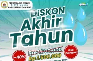 Menjelang Akhir Tahun, PDAM Pemalang Hadirkan Promo Hingga 40 Persen