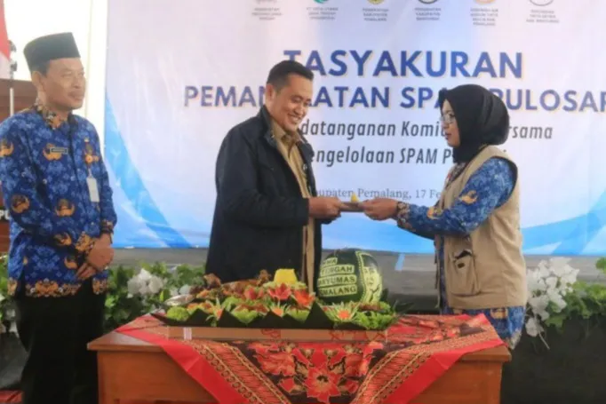 Atas Pemanfaatan SPAM di Pulosari, Bupati Pemalang Sampaikan Ini