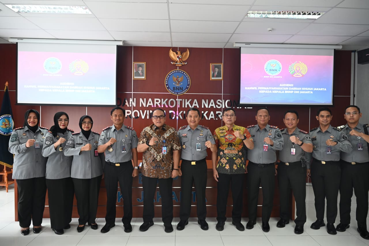 Lapas Cipinang Perkuat Sinergi dalam Audiensi ke BNNP Jakarta untuk Dukung P4GN