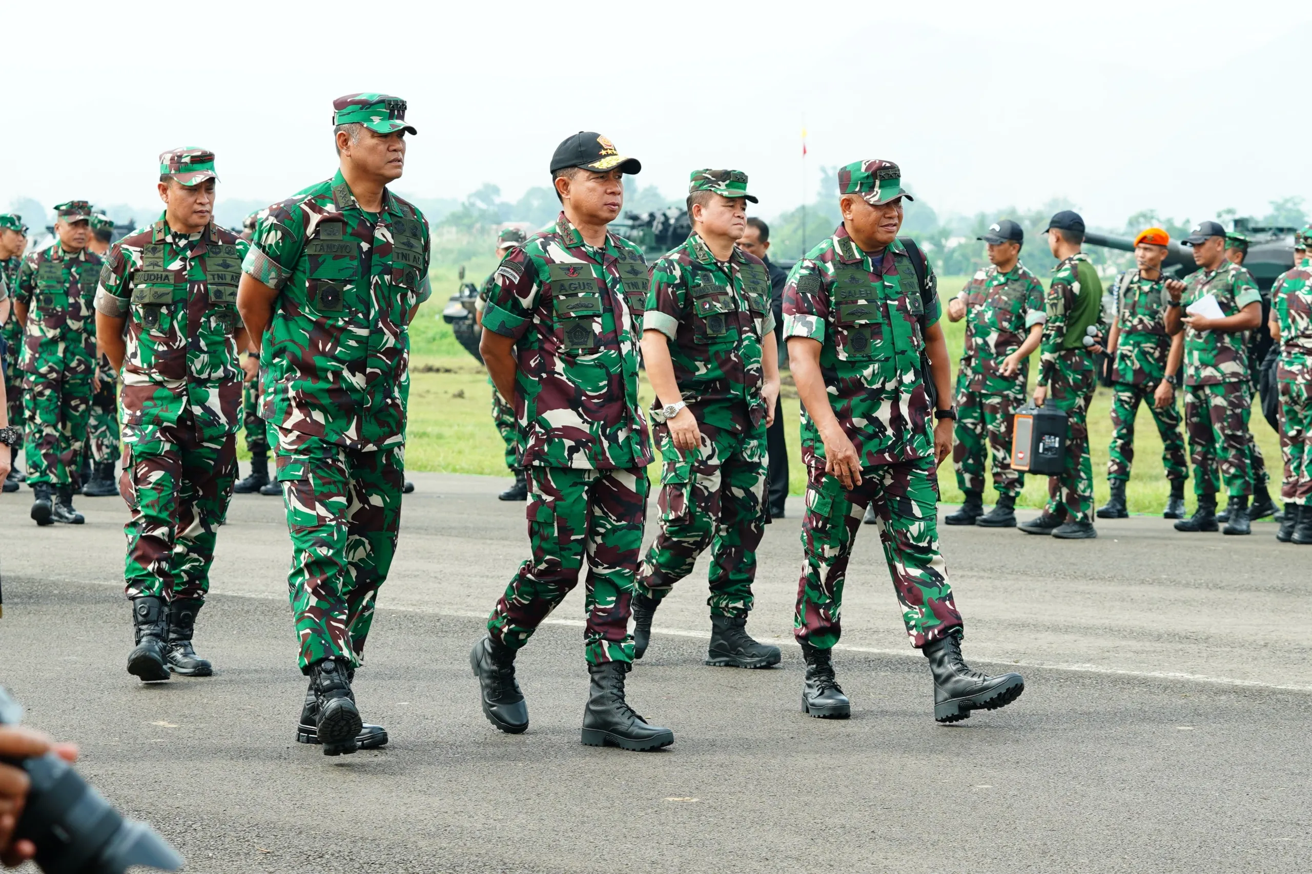 Jelang Upacara Tradisi Kehormatan Militer, Panglima TNI Cek Kesiapan di Batujajar