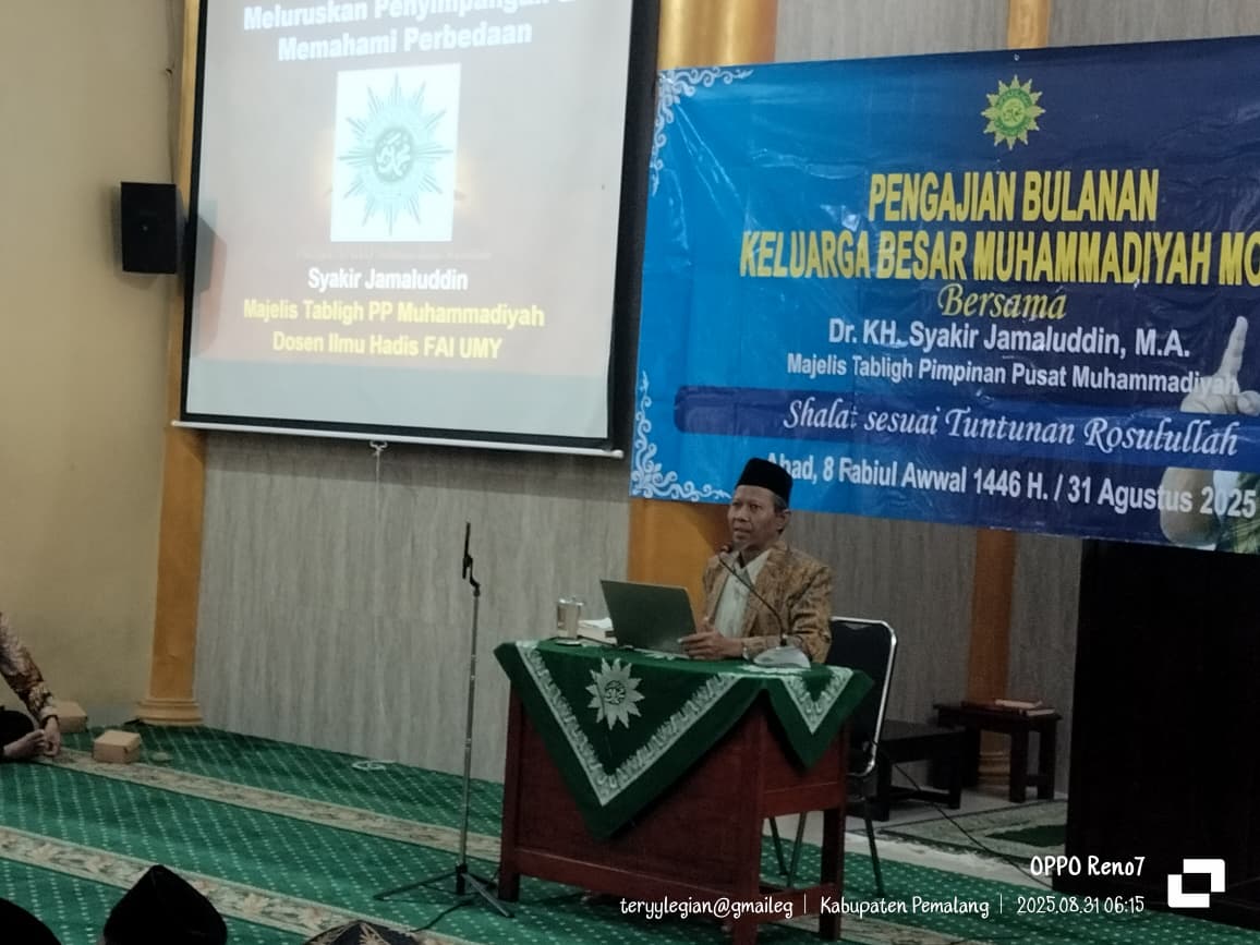 Muhammadiyah Cabang Moga Gelar Pengajian Ahad Pagi dan Doa Bersama untuk Negeri