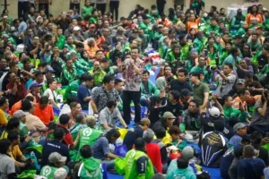 Pengemudi Ojol Curhat soal Pajak hingga Perlindungan Srikandi kepada Gubernur Ahmad Luthfi
