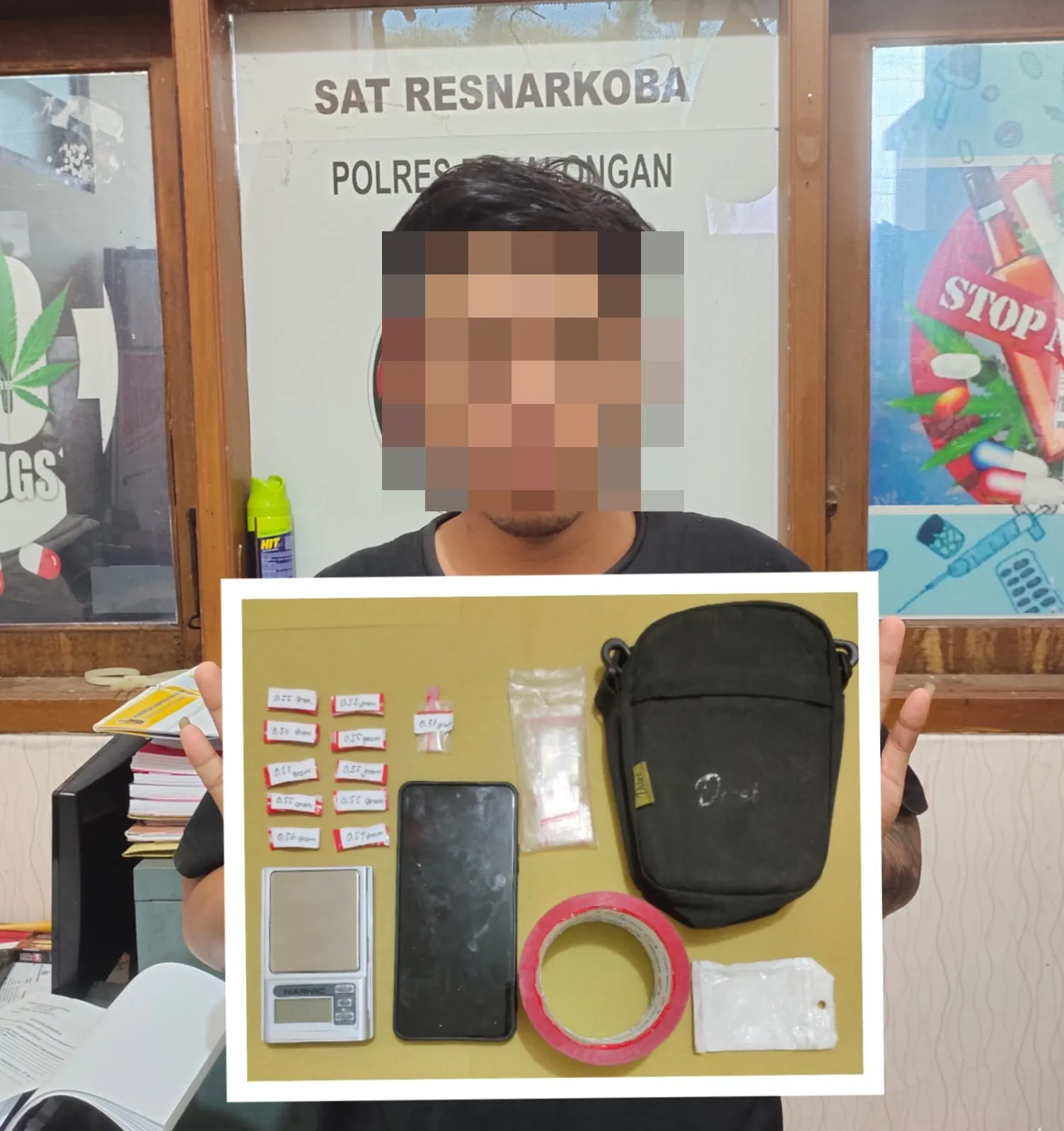 Jeje Tak Berkutik Saat Diringkus, Polisi Temukan Sabu dalam Sedotan