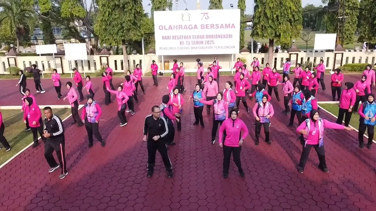 Lomba Senam Kreasi dan Olahraga Bersama, Meriahkan Peringatan Hari Kesatuan Gerak Bhayangkari Ke-73