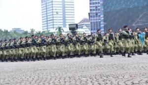 Mayjen TNI (MAR) Ili Dasili Pimpin Prajurit Matra Laut Laksanakan Defile Pasukan