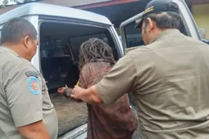 Seorang Pria Diduga mengalami Gangguan Jiwa Kepergok Bawa Motor Warga di Pemalang