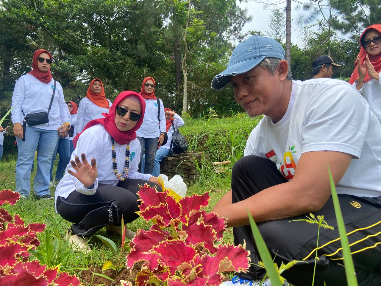 Kolaborasi TP PKK dan PWI, Jaga Kelestarian Lingkungan dengan Aksi Menanam Pohon