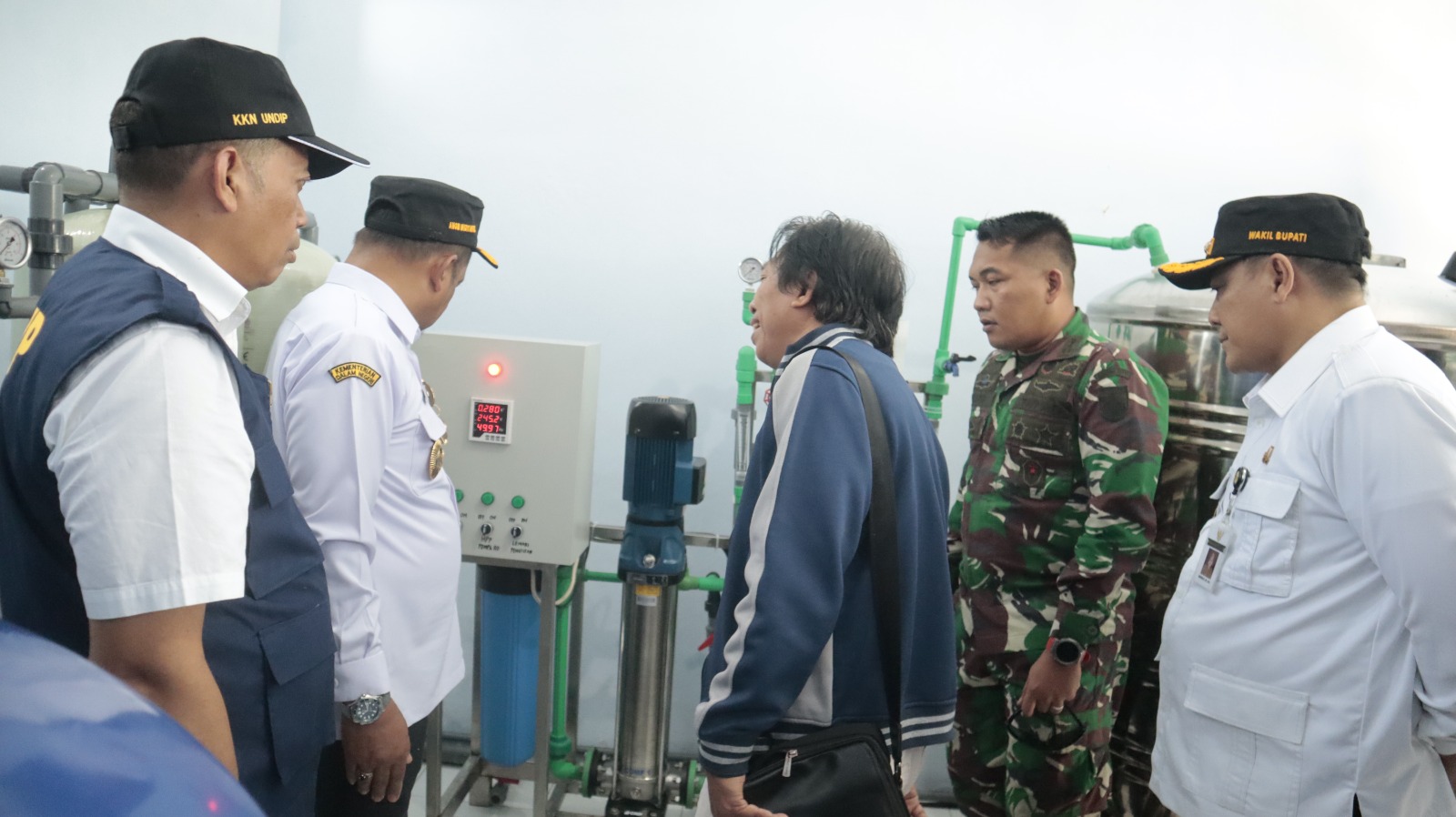 Dandim Pemalang Hadiri Peresmian Desalinasi Air di Desa Blendung dan Kaliprau serta MoU Pemkab Pemalang Dengan Undip