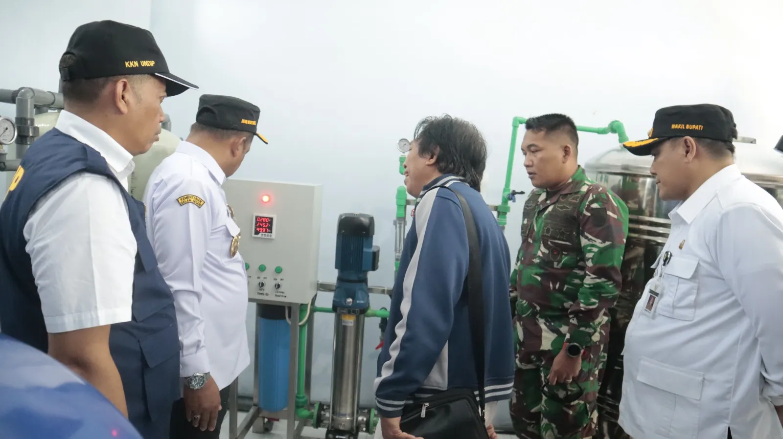 Dandim Pemalang Hadiri Peresmian Desalinasi Air di Desa Blendung dan Kaliprau serta MoU Pemkab Pemalang Dengan Undip