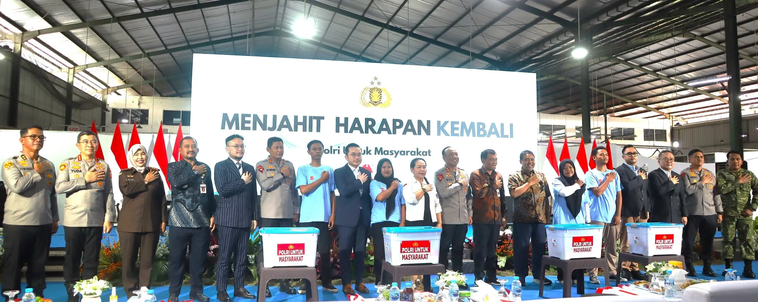 Dandim 0711 Pemalang Turut Hadir Pada Pembukaan Pabrik Garmen Wong Hang dan Akarsa Garmen Indonesia