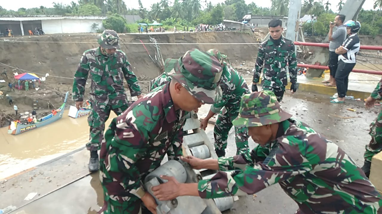 TNI Percepat Konektivitas Aceh: Proyek Jembatan Bailey Dikebut di Titik-Titik Kritis