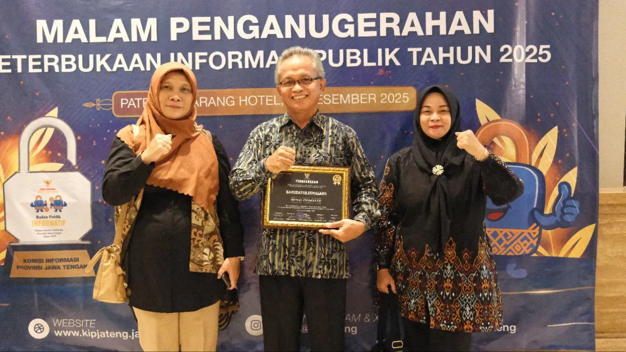 Pemkab Pemalang Raih Prestasi Bidang Keterbukaan Informasi Publik