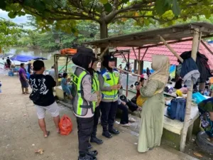 Libur Usai Operasi Lilin, Polres Pekalongan Tetap Siaga Jaga Ketat Lokasi Wisata