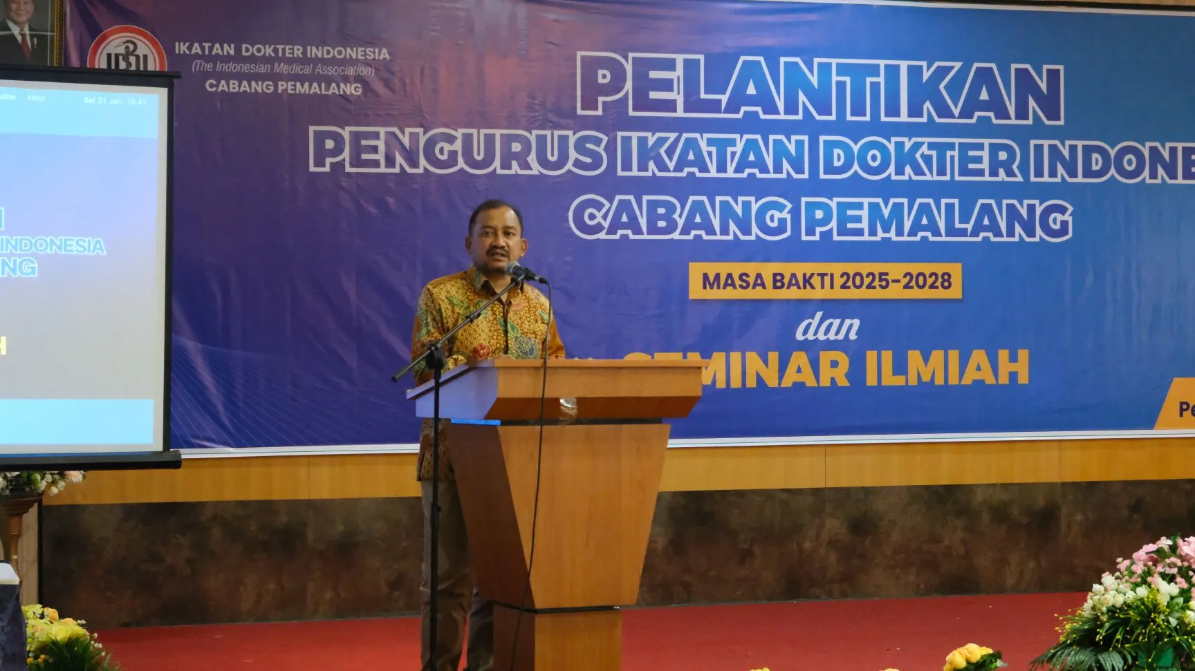 Hadiri Pengukuhan Pengurus Baru, Bupati Anom Berharap PDGI Ikut Dalam Penanganan Korban Bencana