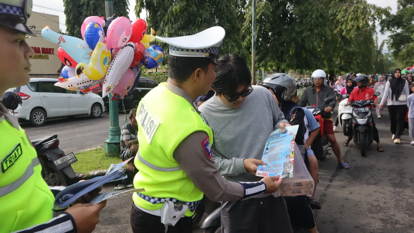 Warga Kajen Kaget Didatangi Polisi Saat CFD, Ternyata Hal Ini yang Dilakukan Satlantas