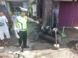 Tragis! Motor Tabrak Rak Bensin Eceran di Kajen, Pengendara Alami Luka Bakar 100 Persen