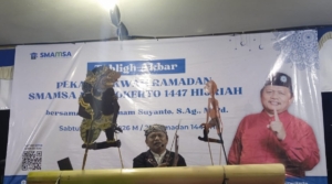 Wayang dan Hadroh Meriahkan Puncak Pekan Dakwah Ramadan SMA Muhammadiyah 1 Purwokerto