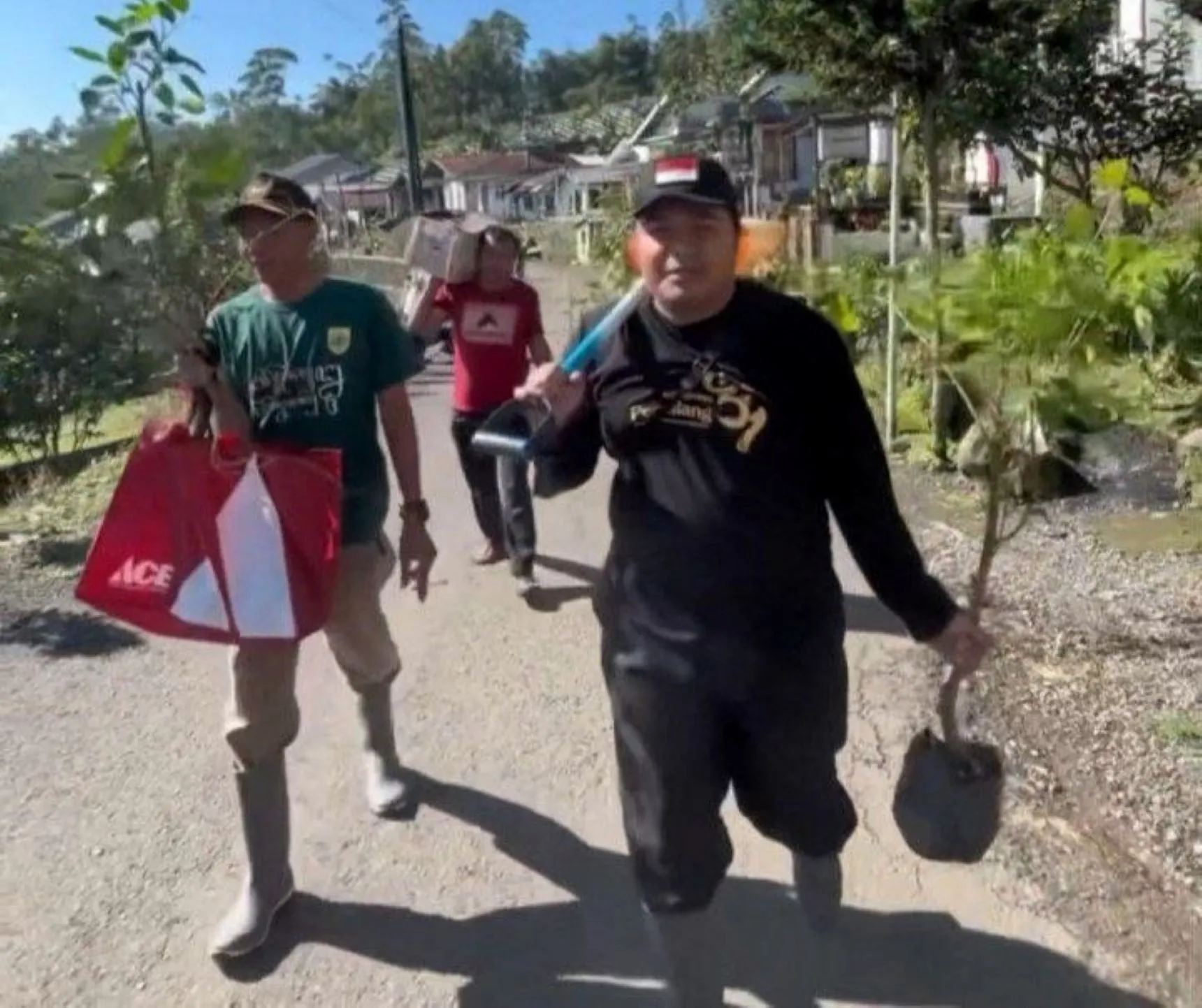 Ratusan Relawan Bareng Pemerintah Daerah Tanam Ratusan Bibit Pohon di Embung Pasaren