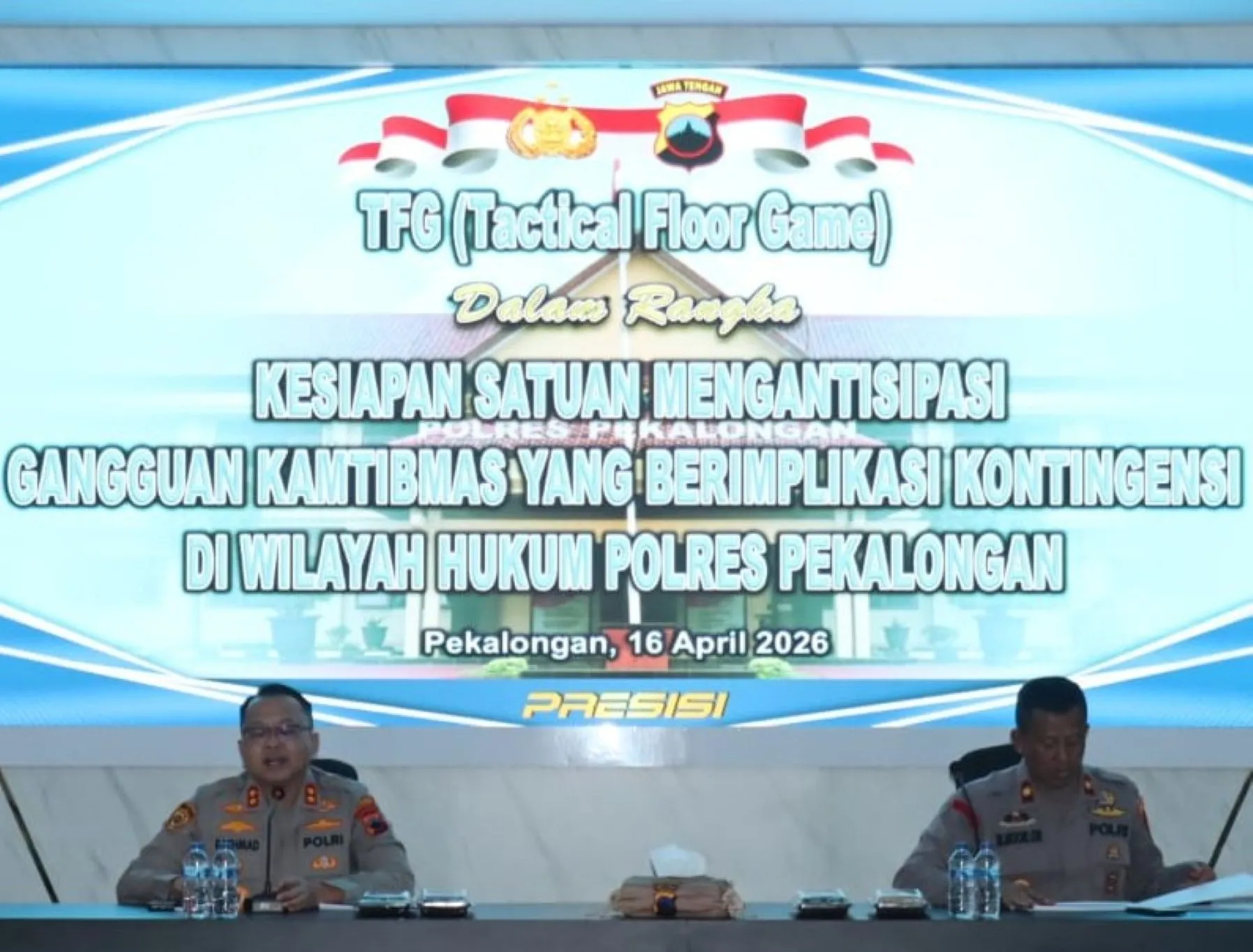 TFG Sispamkota Digelar, Kapolres Pekalongan Soroti Dinamika May Day