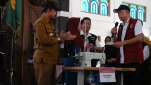 Kemanusiaan Jadi Prioritas Utama, Wamensos Kukuhkan Kampung Siaga Bencana di Pemalang