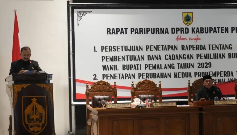 DPRD Pemalang Gelar Rapat Paripurna, Dana Cadangan Pilkada 2029 Resmi Disahkan