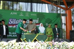 Peringati Harlah, 3.000 Kader Ansor, Banser, dan Fatayat Pemalang Gelar Apel Akbar
