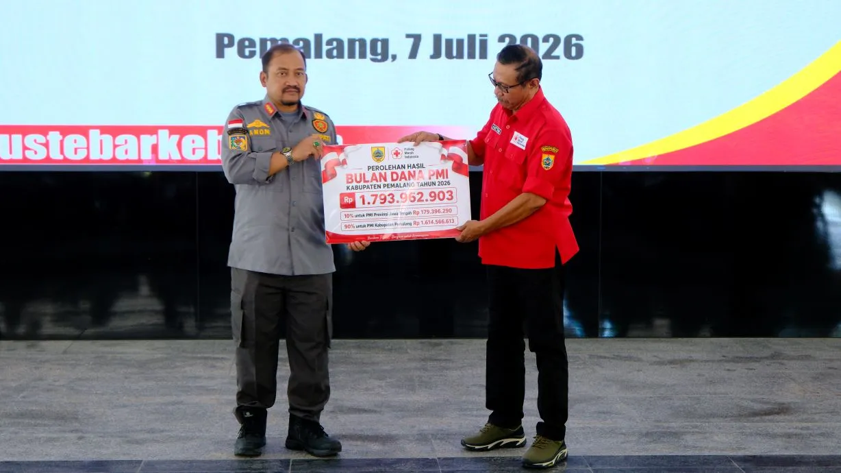 Bulan Dana PMI Pemalang 2026 Lampaui Target, Terkumpul Rp1,7 Miliar