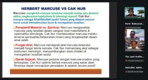Manusia Di Zaman Edan: Lead Institute Paramadina Bahas Kritik & Ide Filosofis Herbert Marcuse & Cak Nur