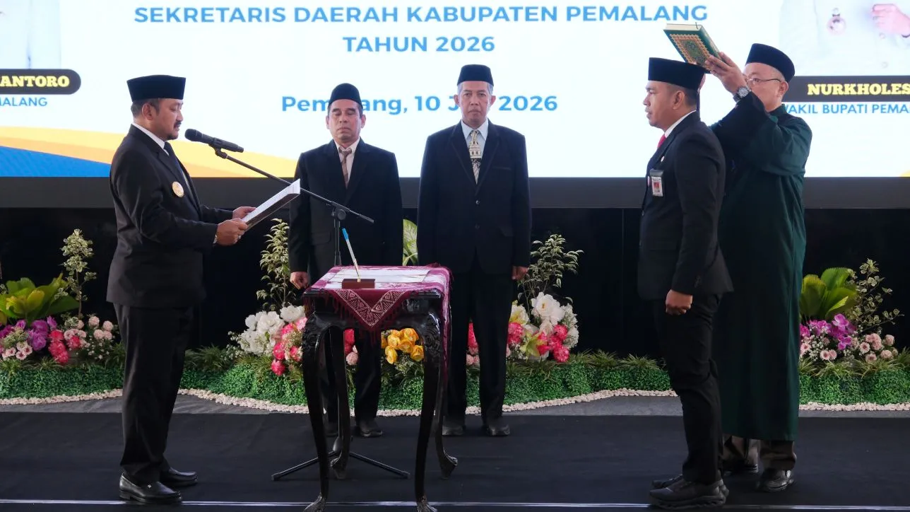 Bagus Sutopo Resmi Dilantik Jadi Sekda Kabupaten Pemalang, Aris Ismail: Diharapkan Bisa Sinergi dengan Legislatif maupun Yudikatif