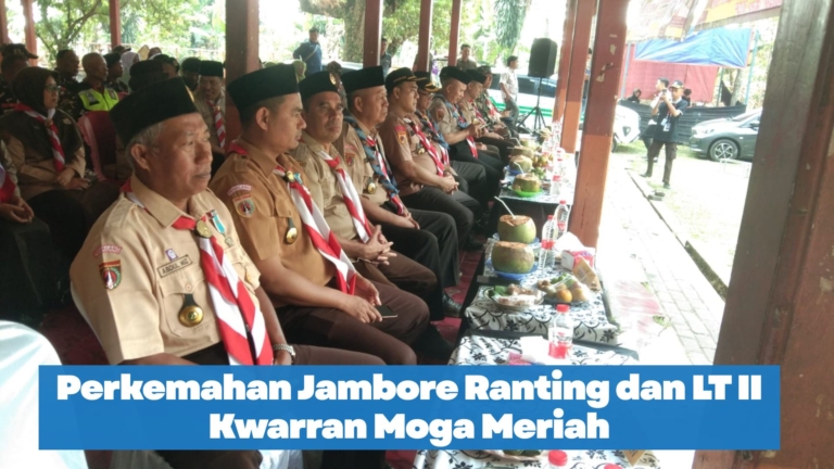 Perkemahan Jambore Ranting dan LT II Kwarran Moga Meriah, Plt. Bupati Pemalang Hadir di Buper Sikucing