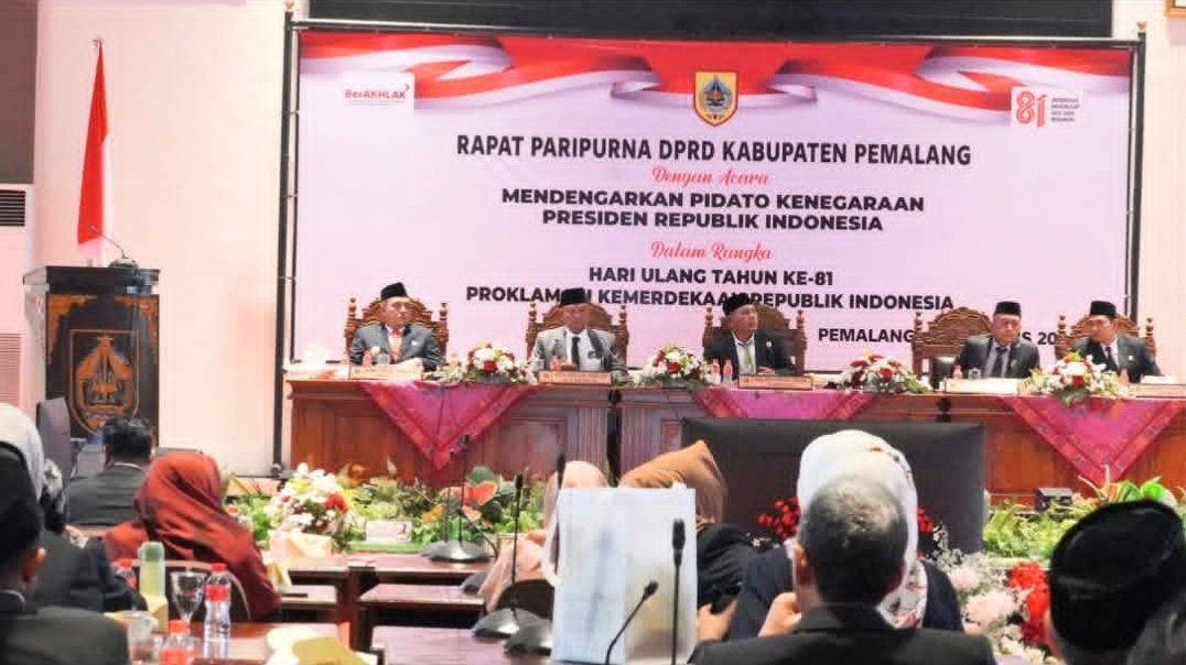 Selaraskan Kebijakan Pusat dan Daerah, Pemkab Bersama DPRD Pemalang Ikuti Sidang Paripurna Kenegaraan 2026